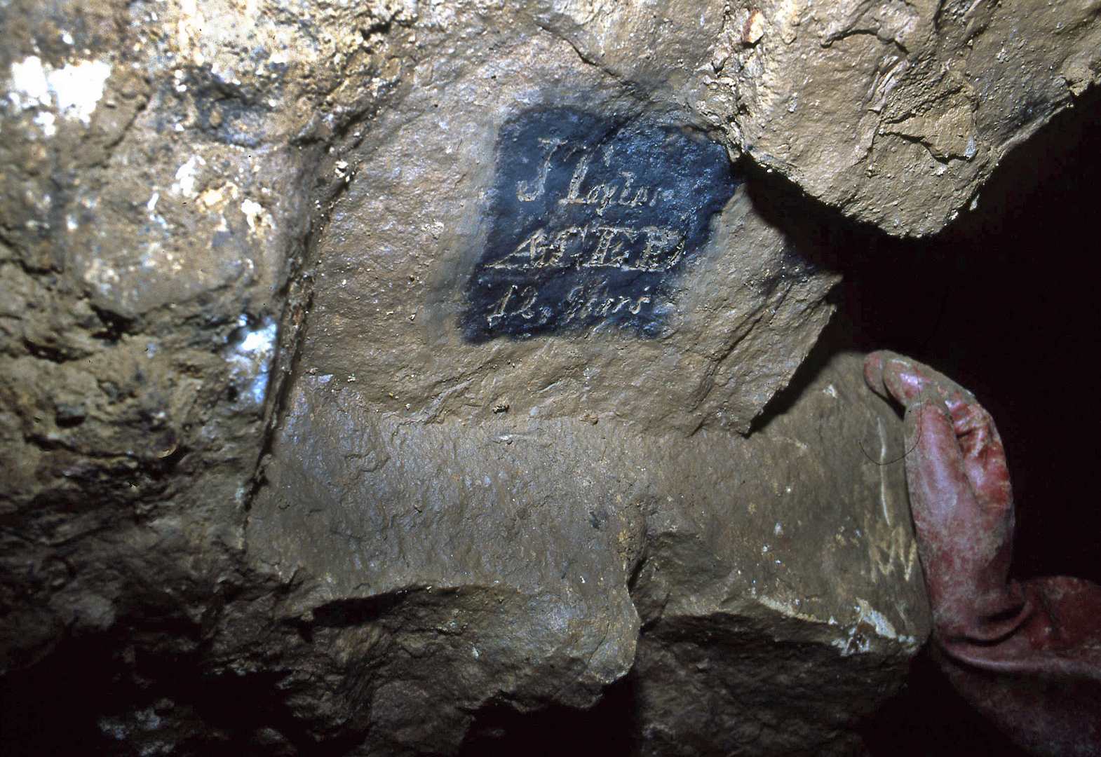 Grafitti underground in Old Millclose Derbys Sept 1990